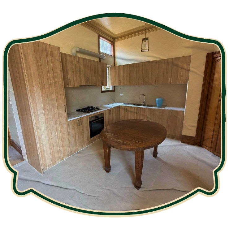 Renovated kitchen interior